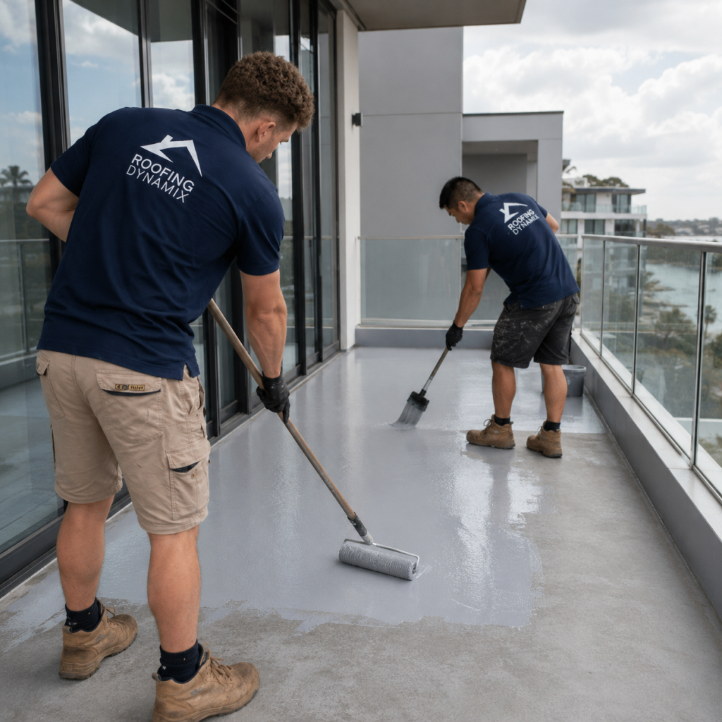 Emergency Roof Repairs Sydney technician repairing damaged roof flashing