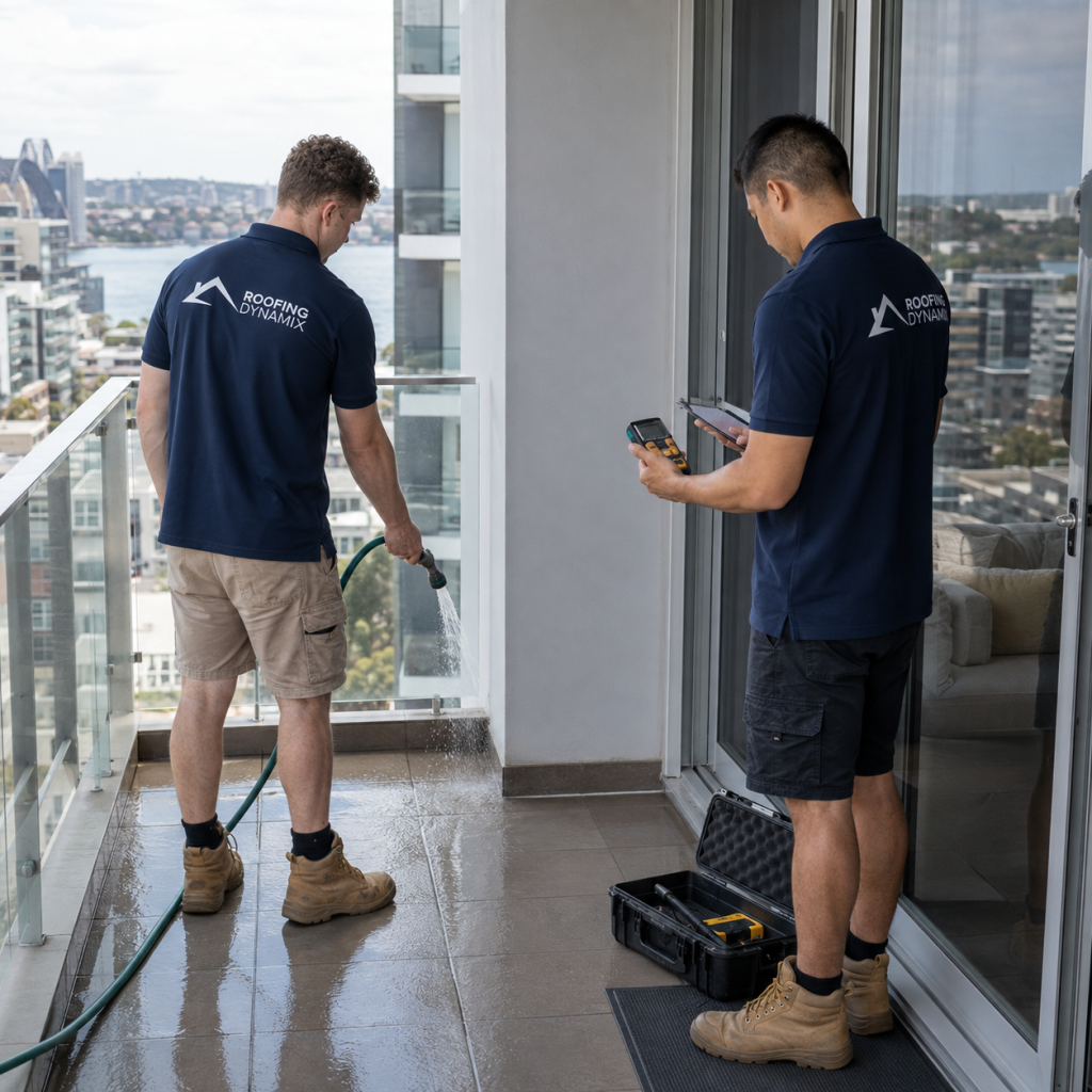 Roof Restoration Sydney specialist replacing cracked concrete roof tiles