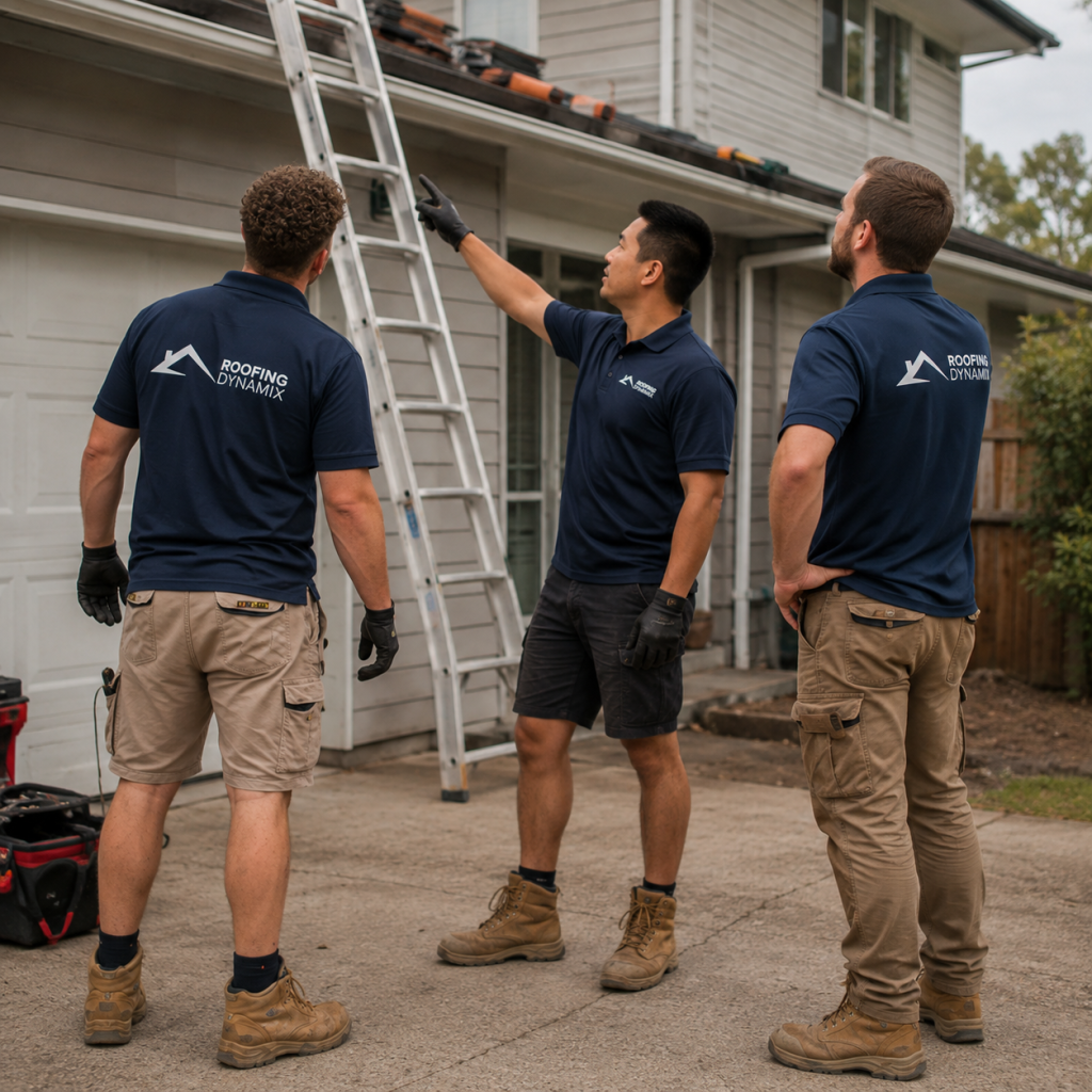 Strata Roofing Services Sydney specialist inspecting apartment roof tiles