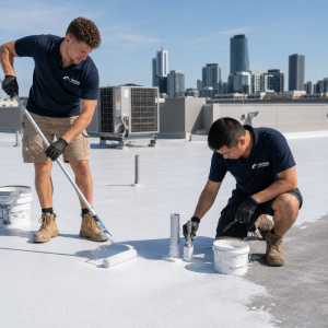 Roof Inspection Sydney assessment of Colorbond metal roofing and flashings