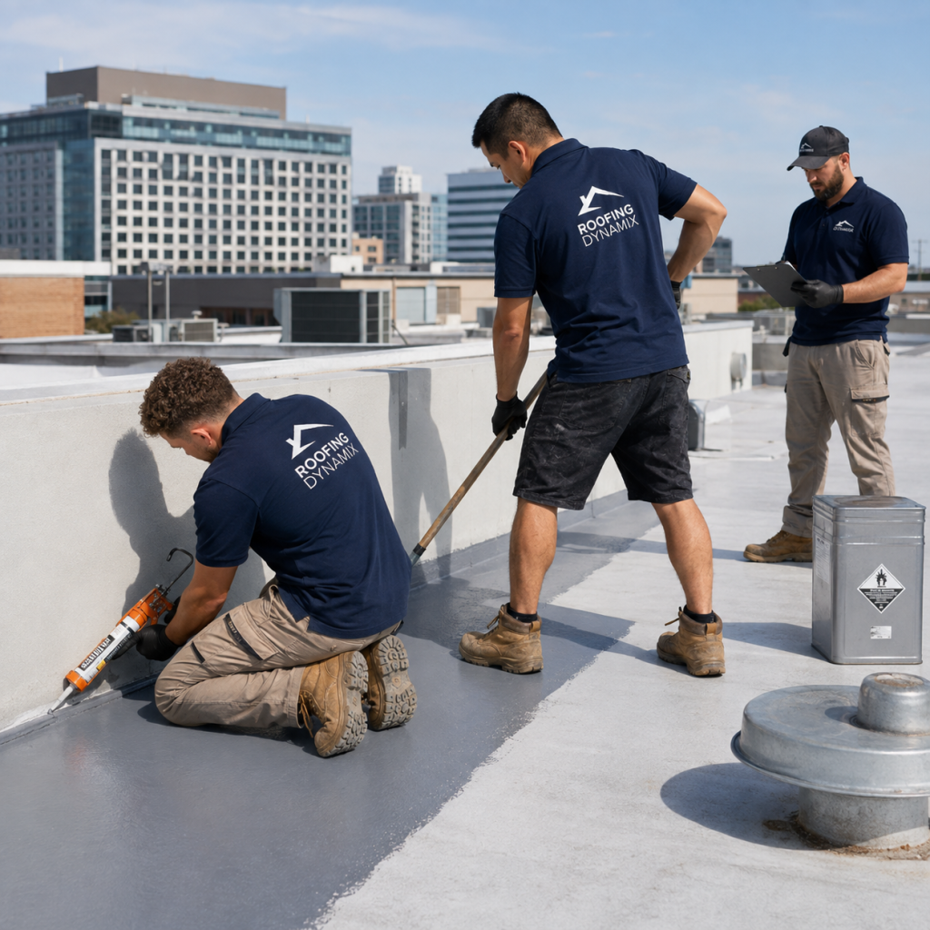 Leak Testing Sydney specialist applying controlled water to roof tiles